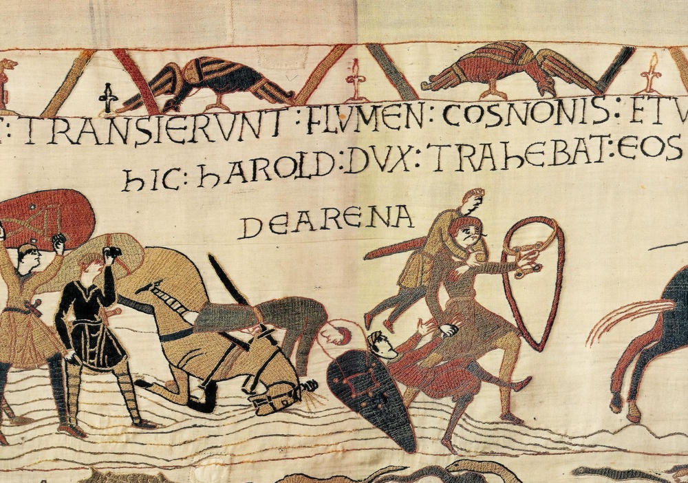 A detail from the Bayeux Tapestry (Alamy/PA)