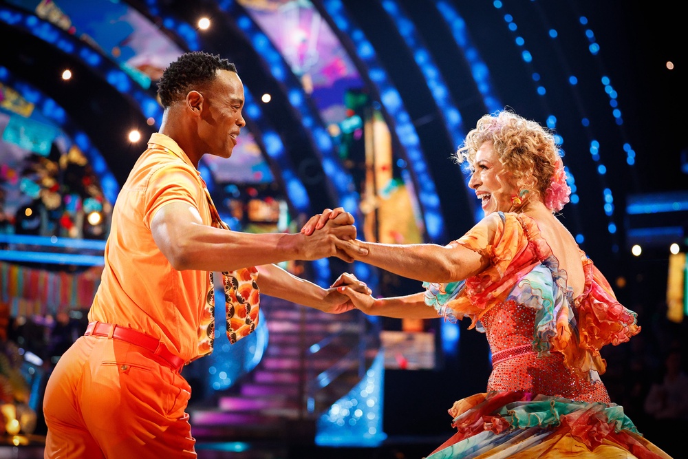 Radebe performing on ‘Strictly’ last year with celebrity partner Alex Kingston (BBC)