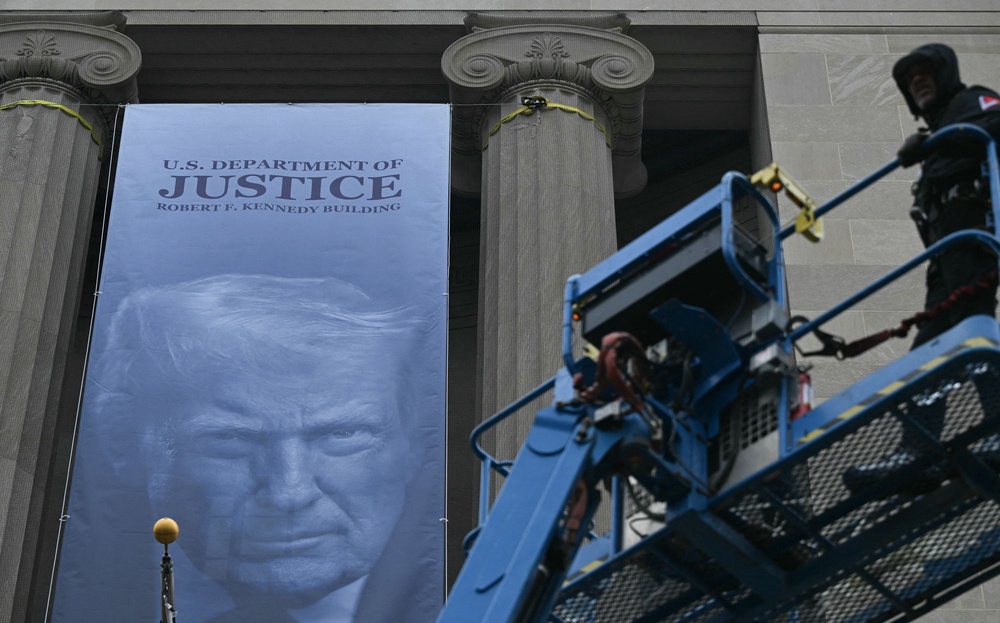 The Trump administration has presided over a mass exodus of employees at key agencies including the Justice Department (AFP/Getty)