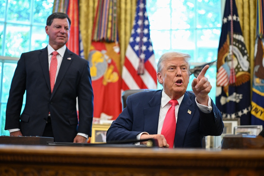 Trump initially tapped Bisignano to serve as the commissioner of the Social Security Administration in December 2024 – Treasury Secretary Scott Bessent later tapped Bisignano to also serve as chief of the IRS (AFP/Getty)