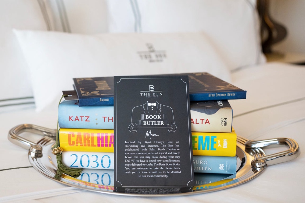 The Ben, Autograph Collection features bestsellers on its room service menu (The Book Butler)
