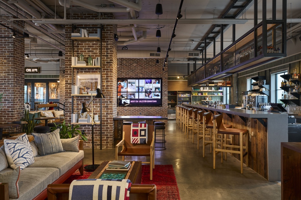 Moxy Charleston Downtown offers guests a tote bag filled with a curated list of books chosen by a local independent bookstore (Moxy Charleston Downtown)