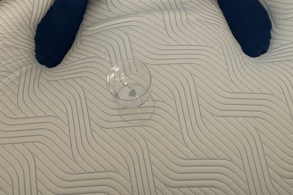 Minimal motion transfer means it passes the wine glass test (Samuel Mathewson / The Independent)