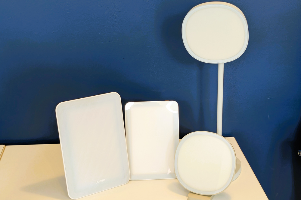 A selection of the best SAD lamps I tested for this review (Caroline Preece/The Independent)