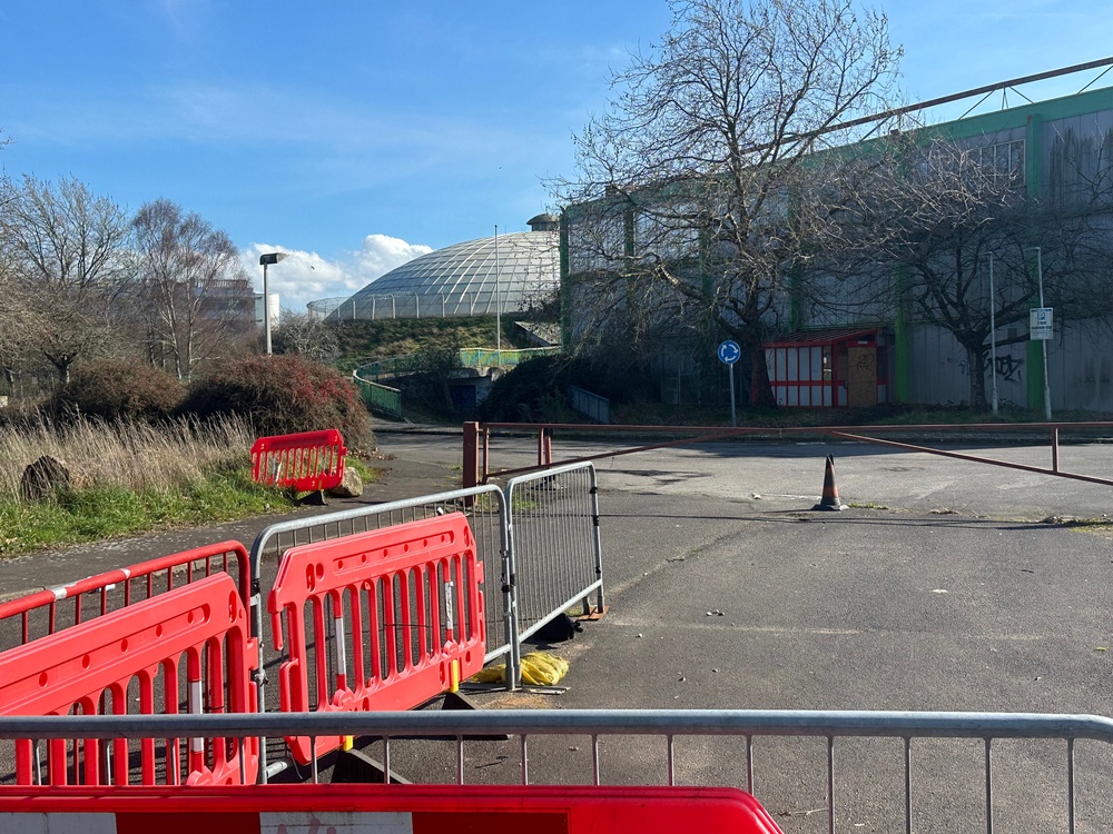 The former Oasis leisure centre, which closed in 2020. Local folklore suggests the band Oasis was named after the once-popular facility (The Independent)