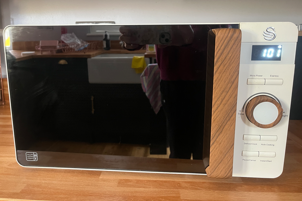 If you’re after space saving appliance, this small microwave packs a punch (Rosie Mullender/The Independent)