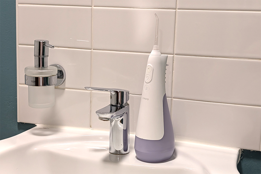 The Ordo hydro sonic is a great option for water flossing novices (Steve Hogarty/The Independent)