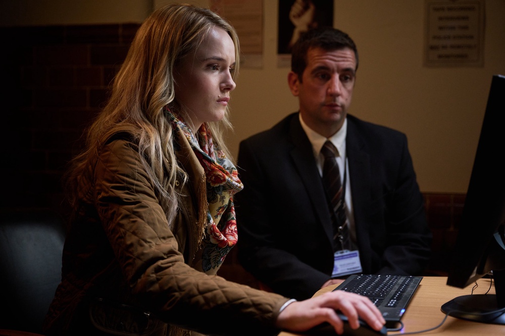 Miriam Petche as Carrie Symonds in the new drama (ITV)