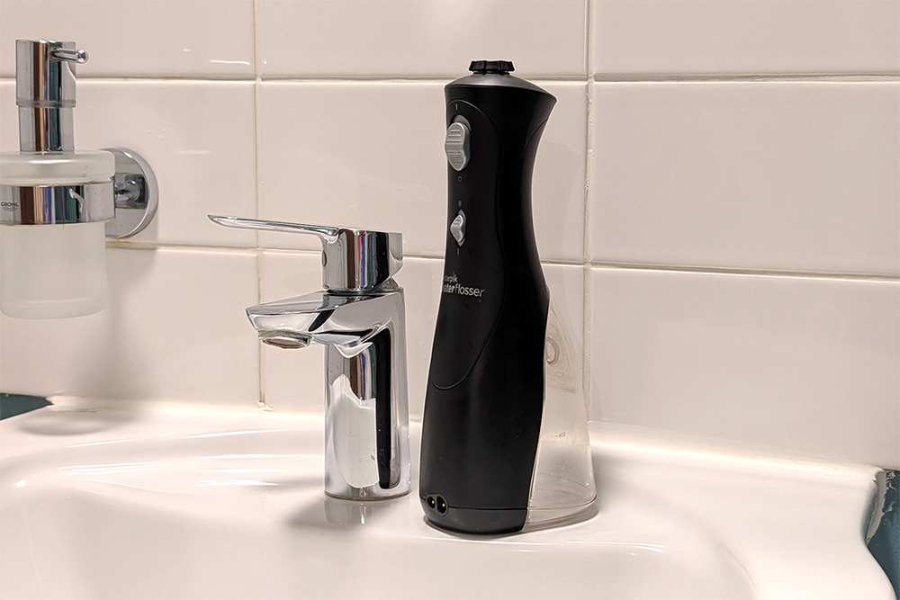 This is an uncomplicated water flosser from the pioneer of oral irrigation (Steve Hogarty/The Independent)