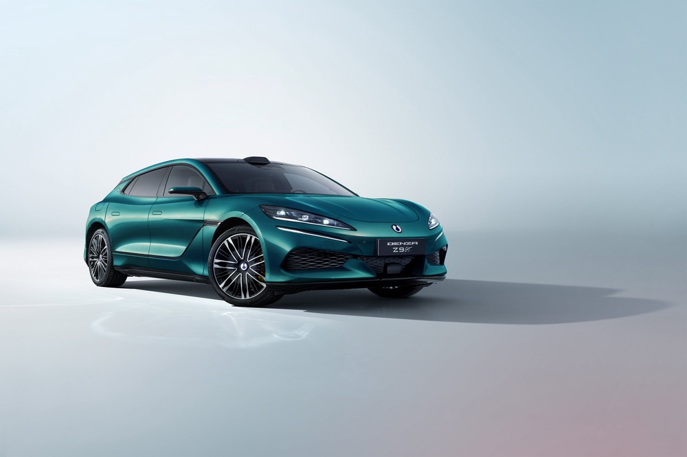 The Chinese-made Denza Z9GT from BYD will be on sale in the UK later this year with the promise of a ten to 70 per cent charge in just five minutes (BYD)