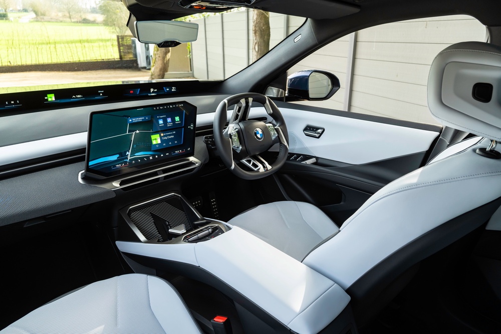 The highlight of the BMW iX3's cabin is the Panoramic iDrive display running the full width of the stylish cabin (BMW)