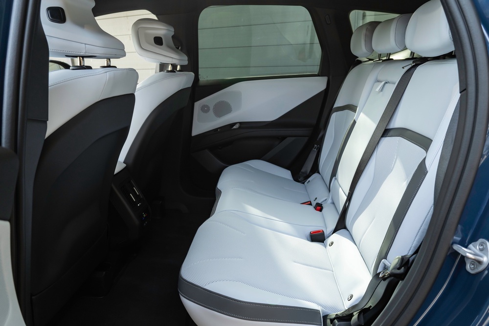 A flat floor, good headroom, excellent leg space and a great view out makes the BMW iX3 popular with passengers (BMW)