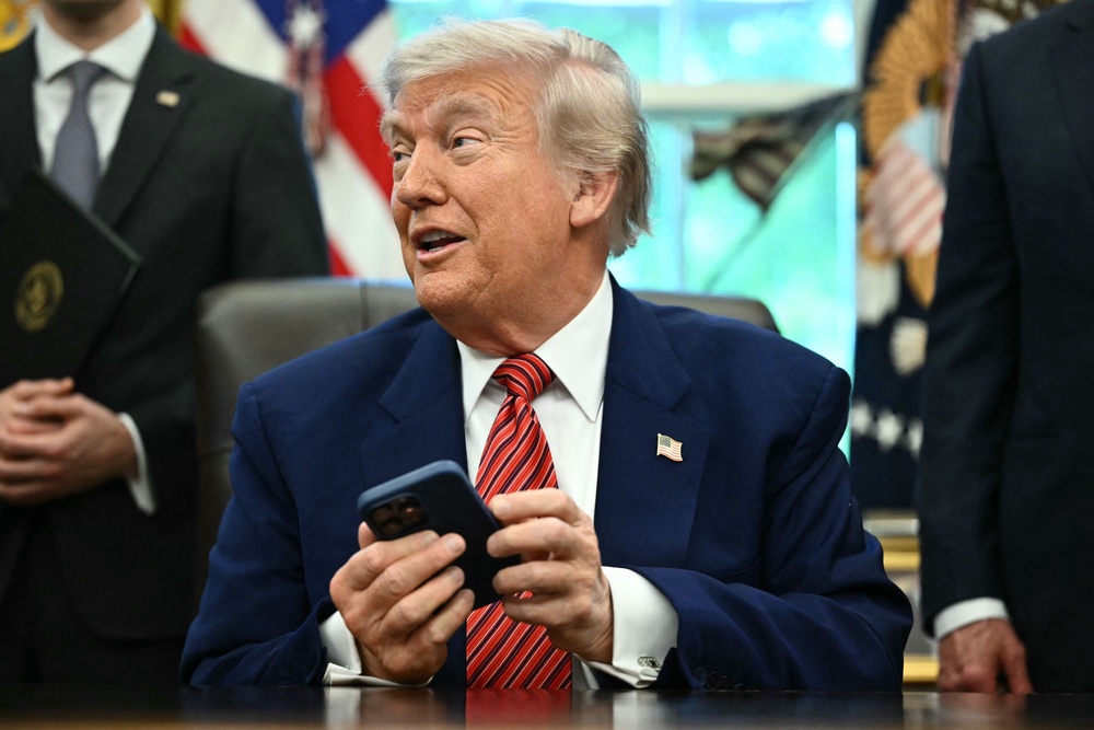 Trump told two reporters who called him early Sunday morning that JD Vance would not be a part of Monday’s peace talks in Islamabad (AFP/Getty)