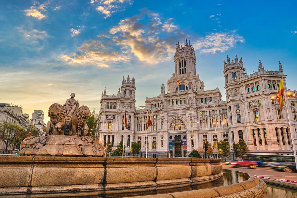 Delta is launching a new service to Madrid in May using Airbus A330neos. Pictured is Cibeles Fountain (Getty Images/iStockphoto)
