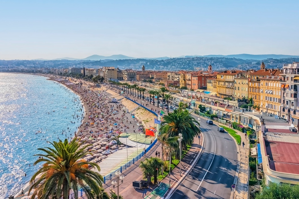 The palm-lined 19th-century Promenade des Anglais curves along Nice's seafront (Getty Images/iStockphoto)