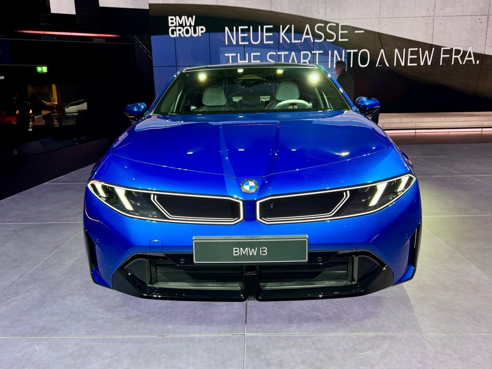 A fresh interpretation of BMW's twin headlights features on the new i3 with a new light signature, too. (Steve Fowler)