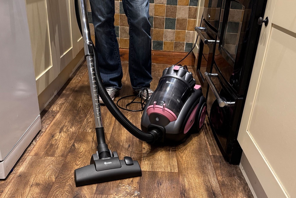 Dust on hard floors was no challenge for this vacuum cleaner (Jo Plumridge/The Independent)
