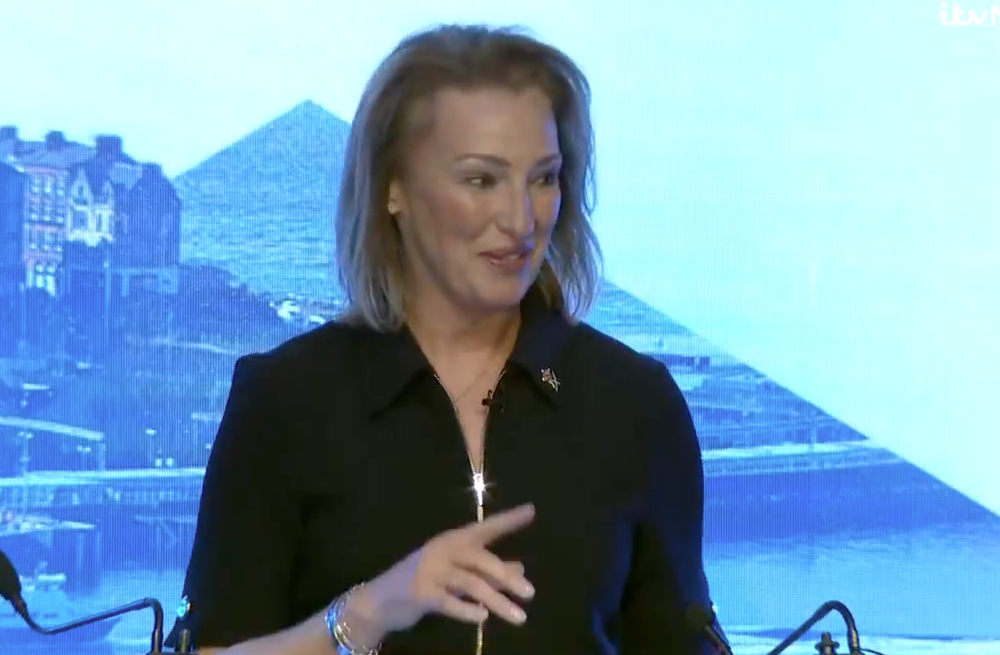 Sarah Pochin was angered by black and brown faces on TV adverts (ITV)