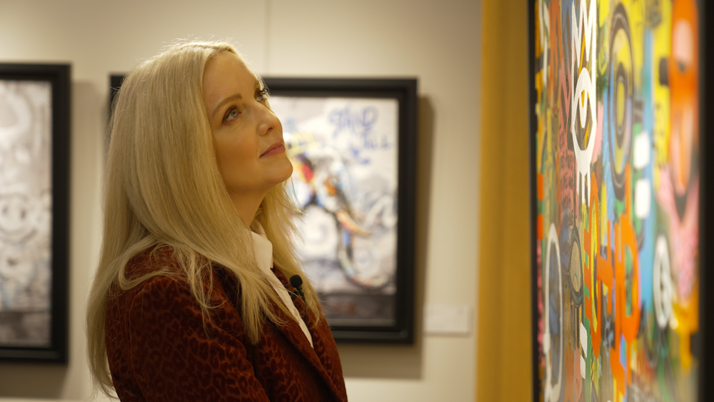 Appreciating art; Lauren Laverne (Clarendon Fine Art/PA)