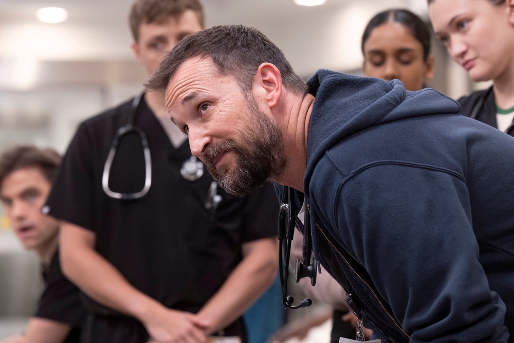 Noah Wyle leads the cast as a senior doctor (HBO Max)