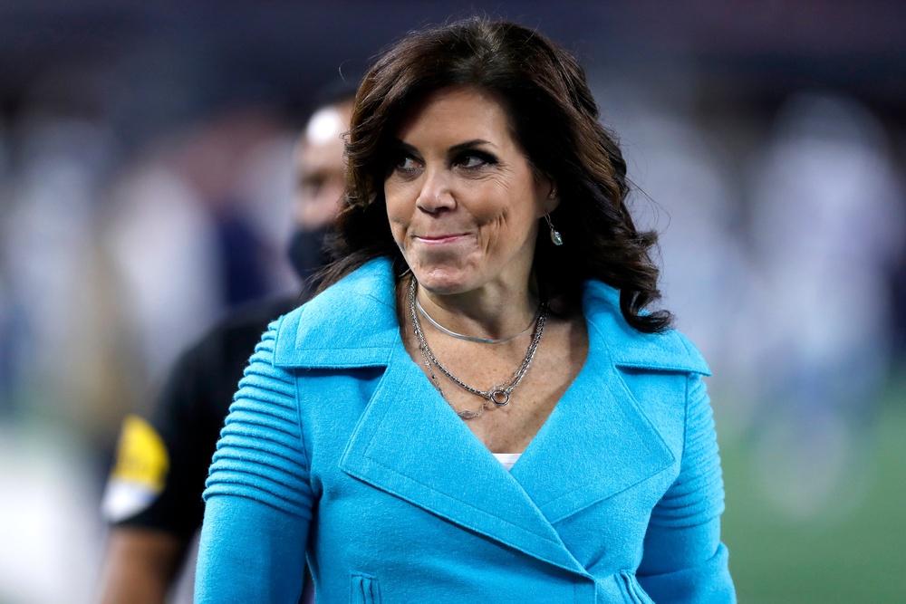 Republican ex-NFL reporter Michele Tafoya is hoping to flip Tina Smith’s Senate seat in Minnesota (Getty)