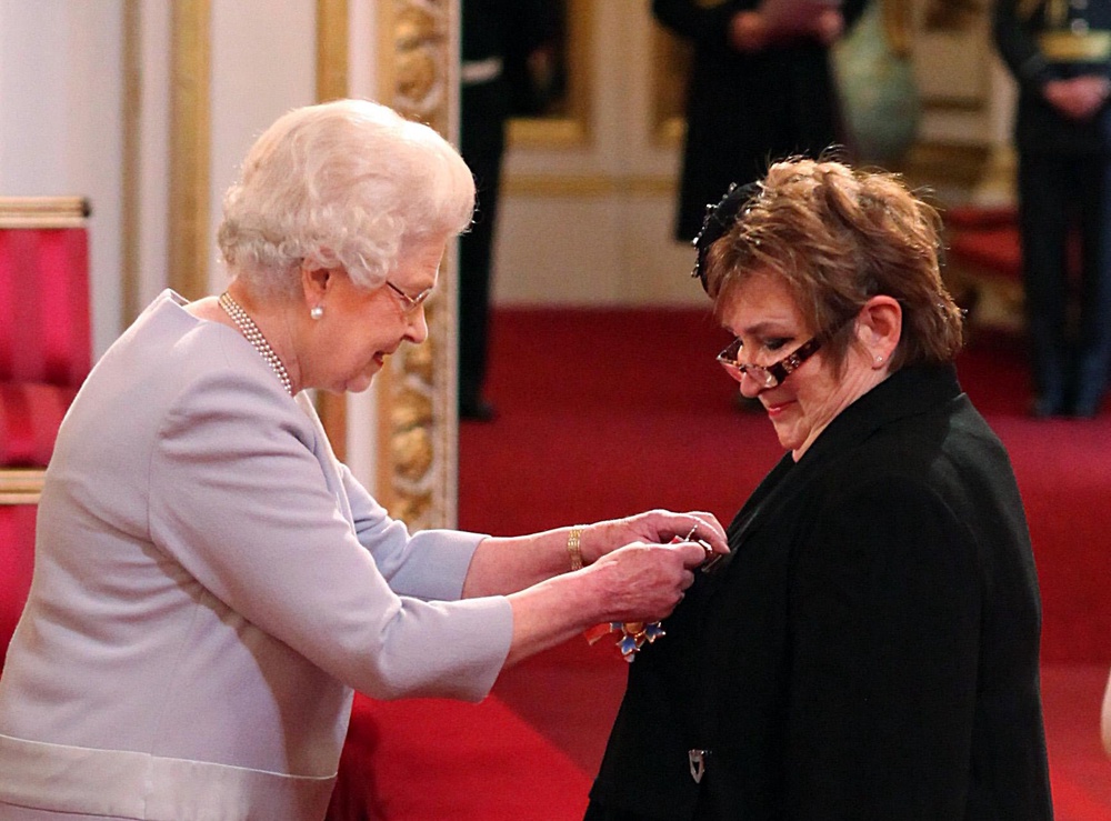 Dame Jenni Murray is made a Dame Commander by the Queen during an Investiture ceremony at Buckingham Palace in 2011 (PA Wire)