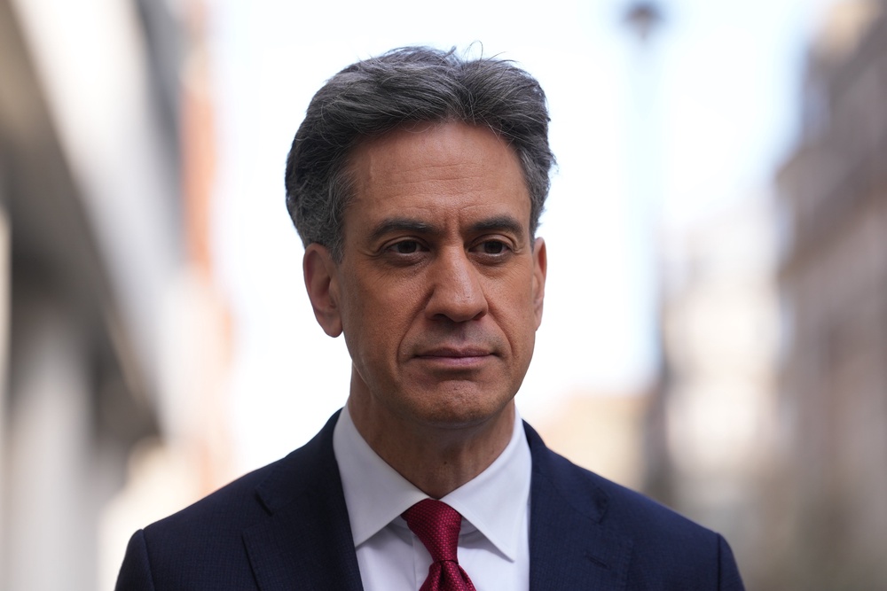 Energy Security Ed Miliband said the Government was determined to roll out clean power so it could give the UK ‘energy sovereignty.’ (Maja Smiejkowska/PA)