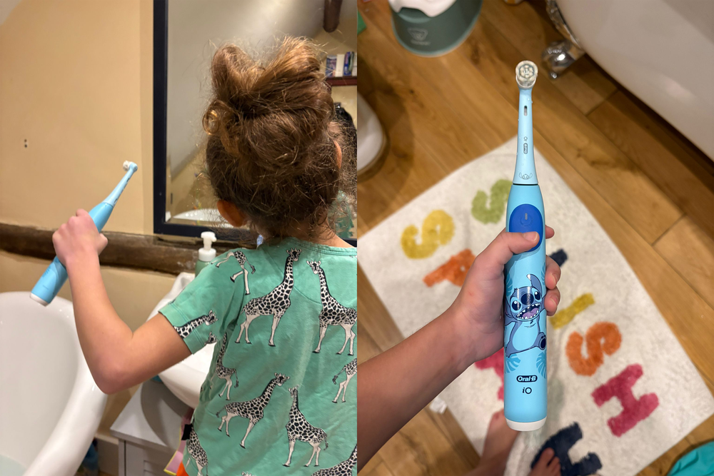 The design and musical timer encourage fun around brushing (Lucy Smith/The Independent)
