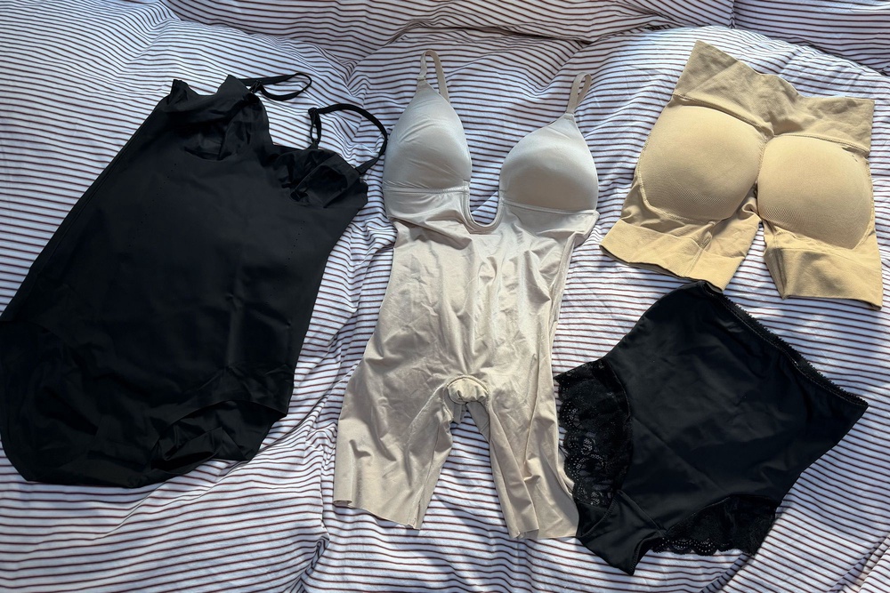 I looked for comfortable and discrete shapewear that didn’t feel restrictive (Harriet Davey/The Independent)