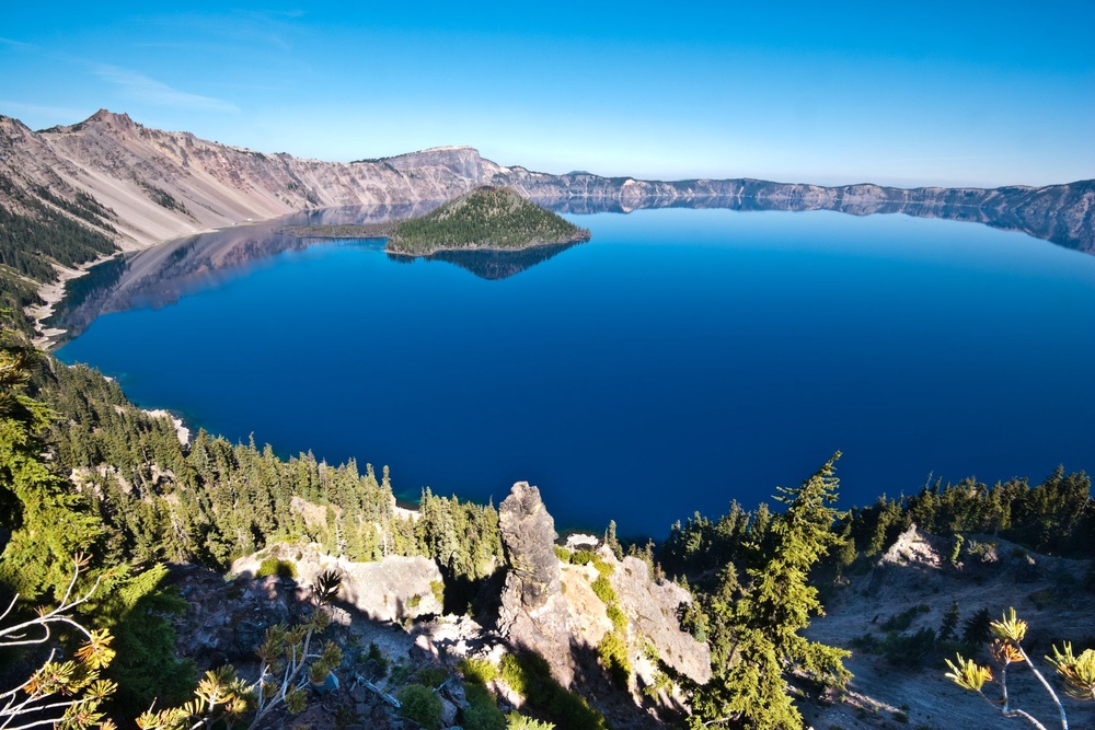 Crater Lake is the deepest lake in the U.S. — and has some of the clearest water in the world (Getty Images)