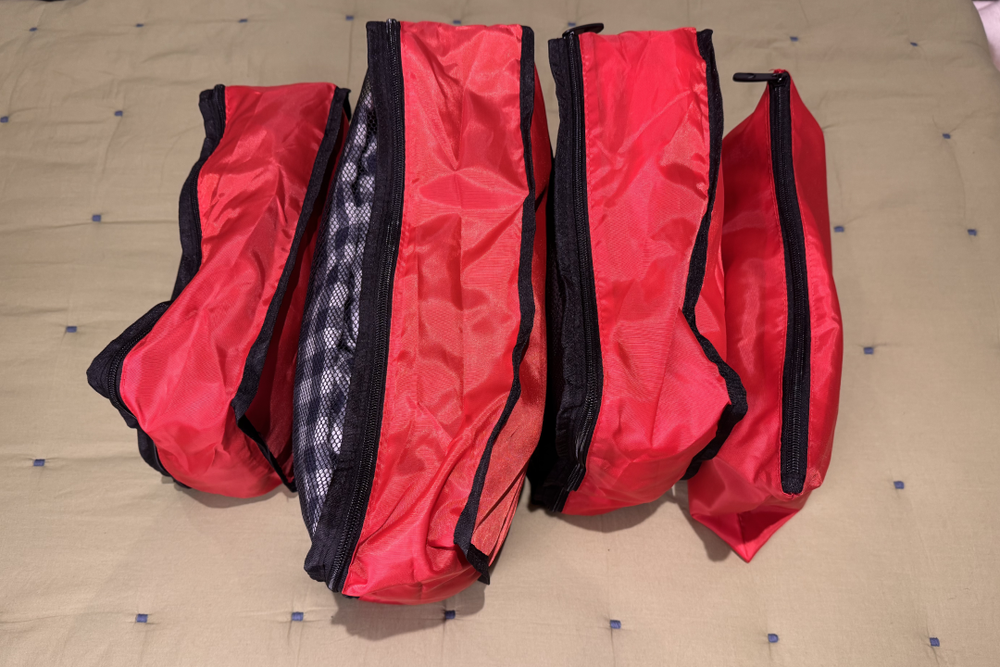 Tripp’s packing cubes survive rough handling (Alessia Armenise/The Independent)