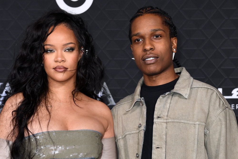 Rihanna and her husband A$AP Rocky in 2022 (AFP/Getty)