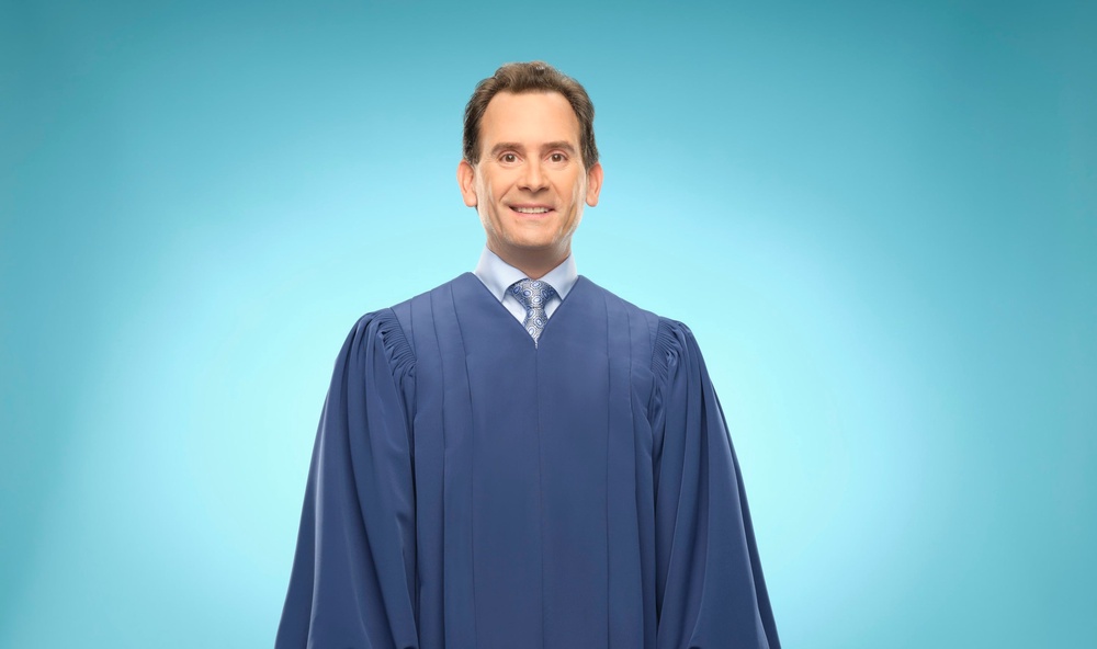 Adam Levy has served as judge on 'Tribunal Justice,' an arbitration-based reality series created by his mother (Michael Becker/Prime Video)