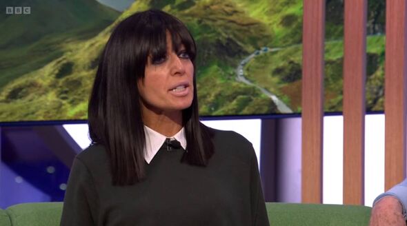 Claudia Winkleman on 'The One Show' (BBC)