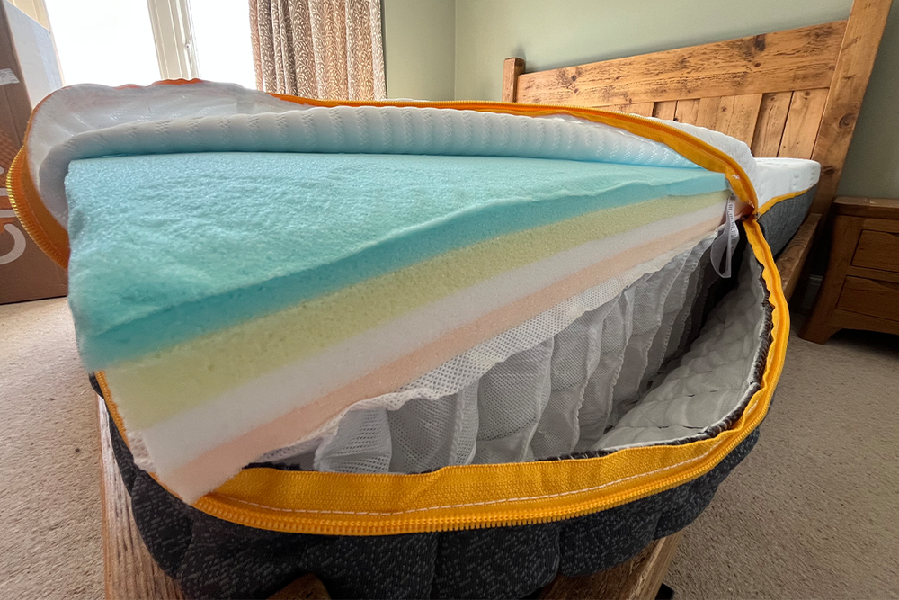 The Emma original elite mattress is made up of seven layers (The Independent)