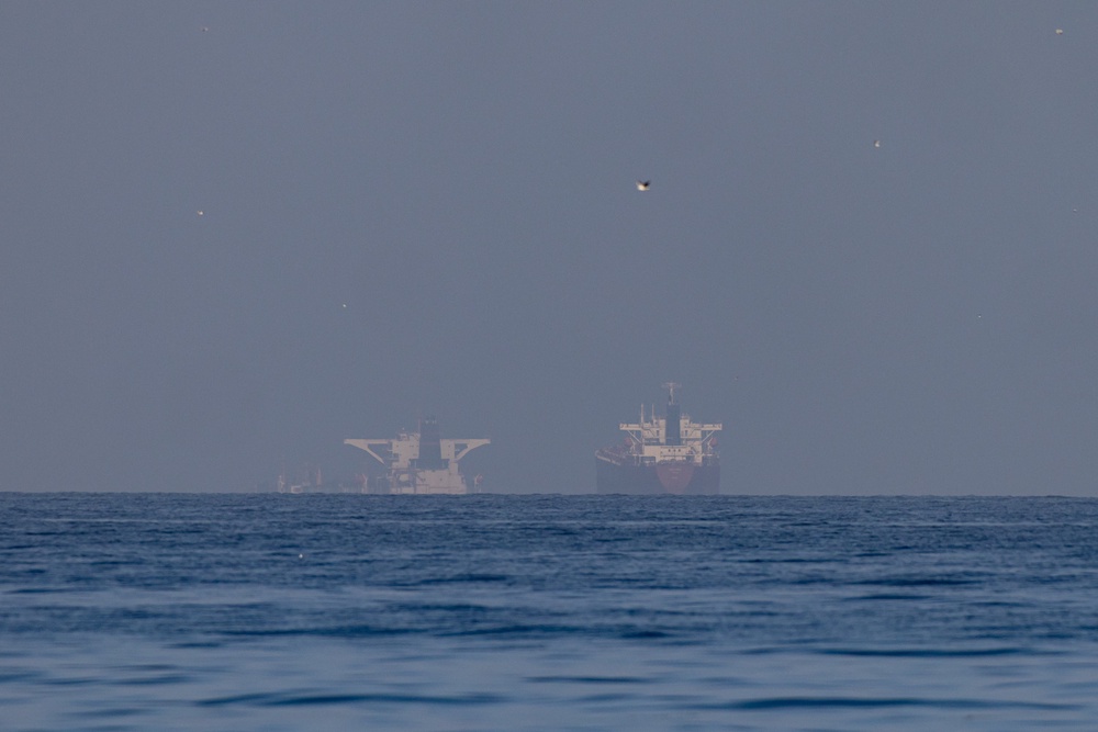 Hundreds of commercial vessels have been unable to leave the Strait of Hormuz (Getty)
