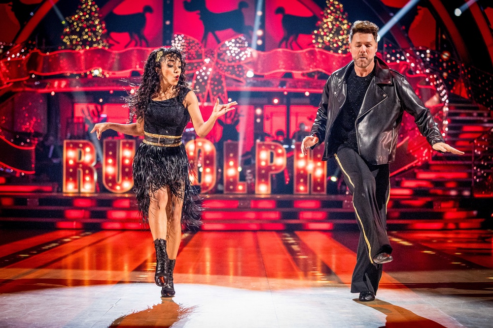 Tsiakkas danced with Brian McFadden in the 2025 Christmas special, having not received a partner in the main series (BBC/Guy Levy)