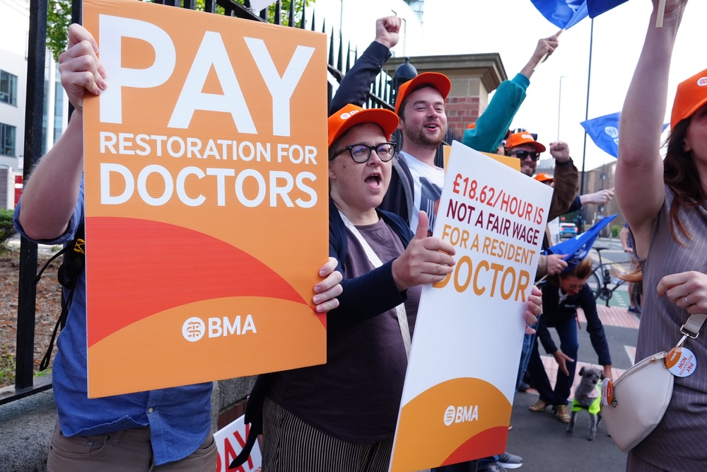 The BMA is threatening a six-day strike after Easter (PA) (PA Wire)