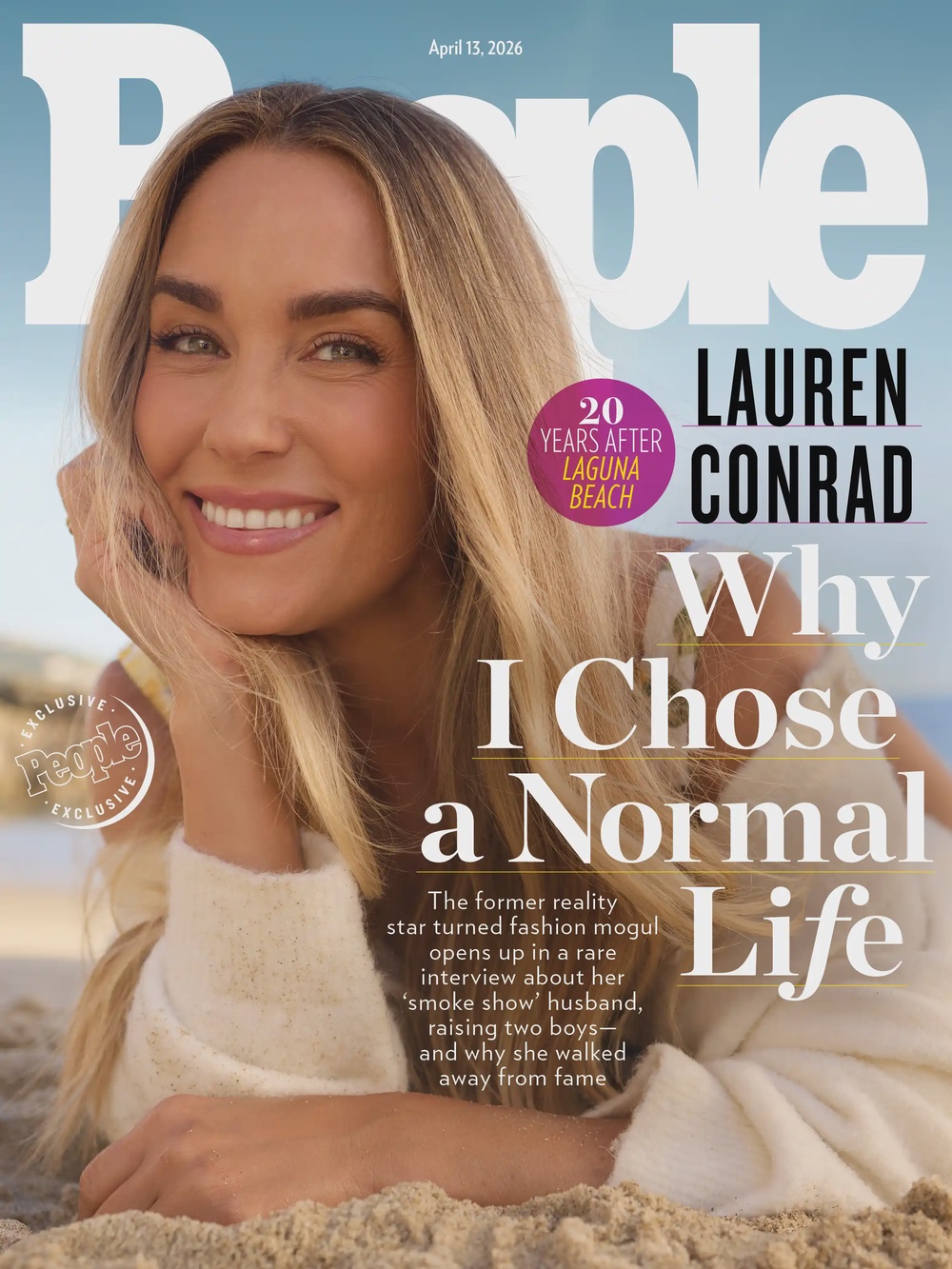 Lauren Conrad is People magazine's April cover star ahead of the 'Laguna Beach' reunion (People/ Ari & Louise)