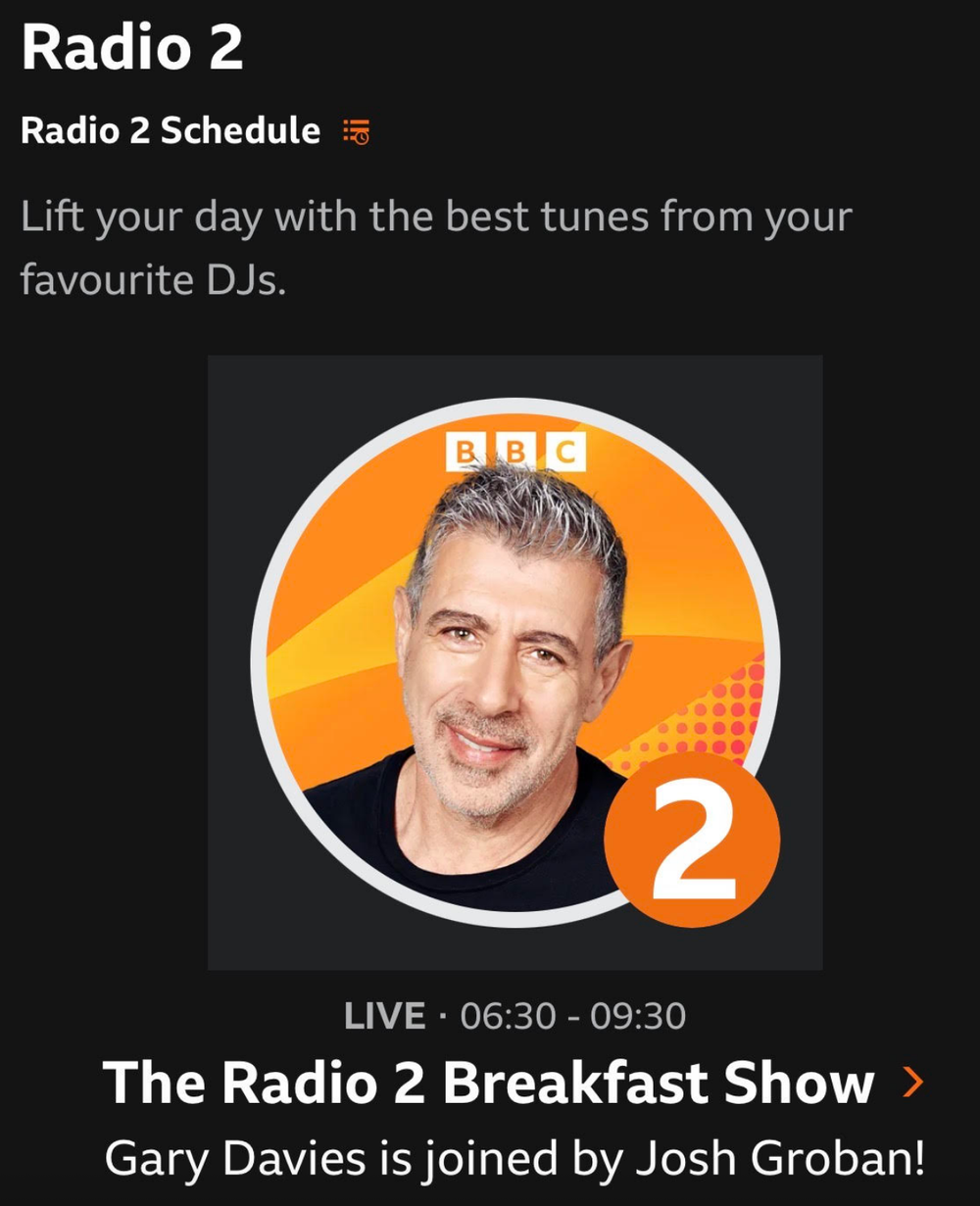 The 68-year-old veteran broadcaster has never been able to secure a permanent role on Radio 2’s top spot (BBC)