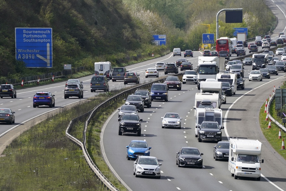 The AA estimated that 21.7 million journeys across the UK have been planned for Thursday (PA Archive)