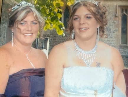 Julie, left, was murdered six weeks after her sister Emma's wedding day (Supplied)