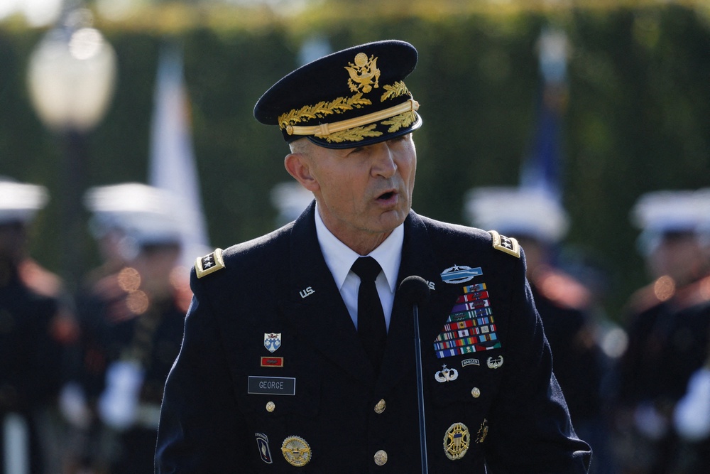 Army chief of staff Gen. Randy George’s dismissal a matter of weeks into the war was met with concern (Reuters)
