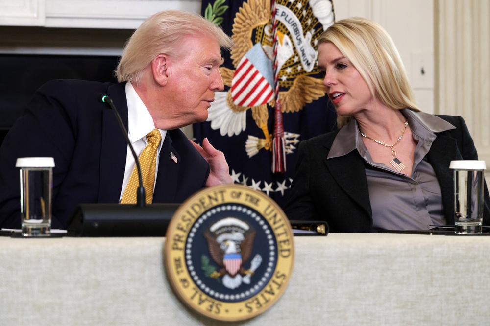 Attorney General Pam Bondi was fired Thursday, reportedly due to Trump’s dissatisfaction with her handling of the Epstein files (Getty Images)