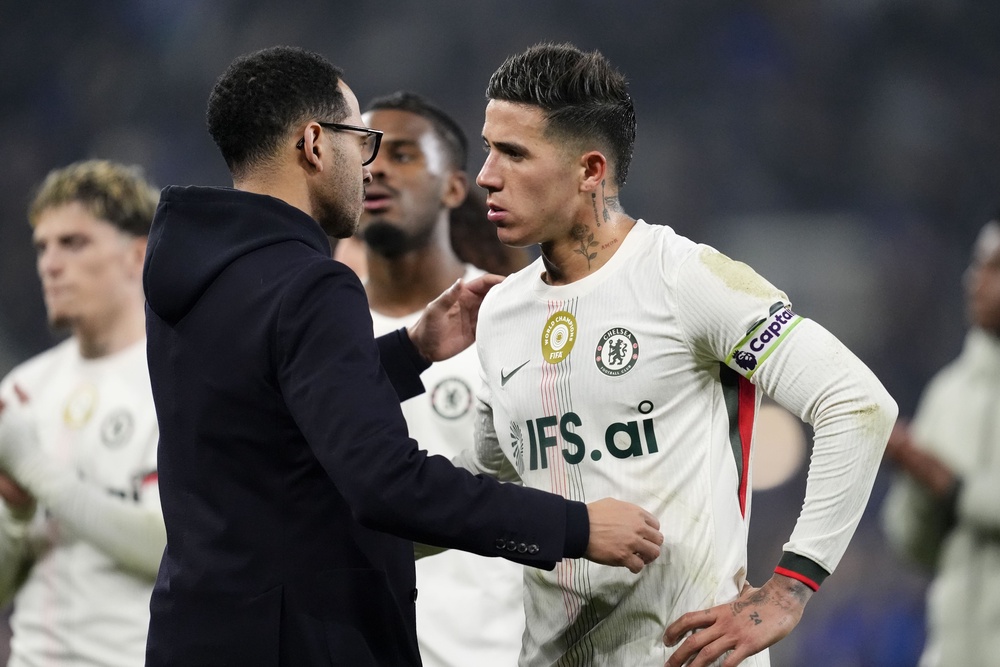 Liam Rosenior said things are not what people think between him and Enzo Fernandez (Nick Potts/PA) (PA Wire)