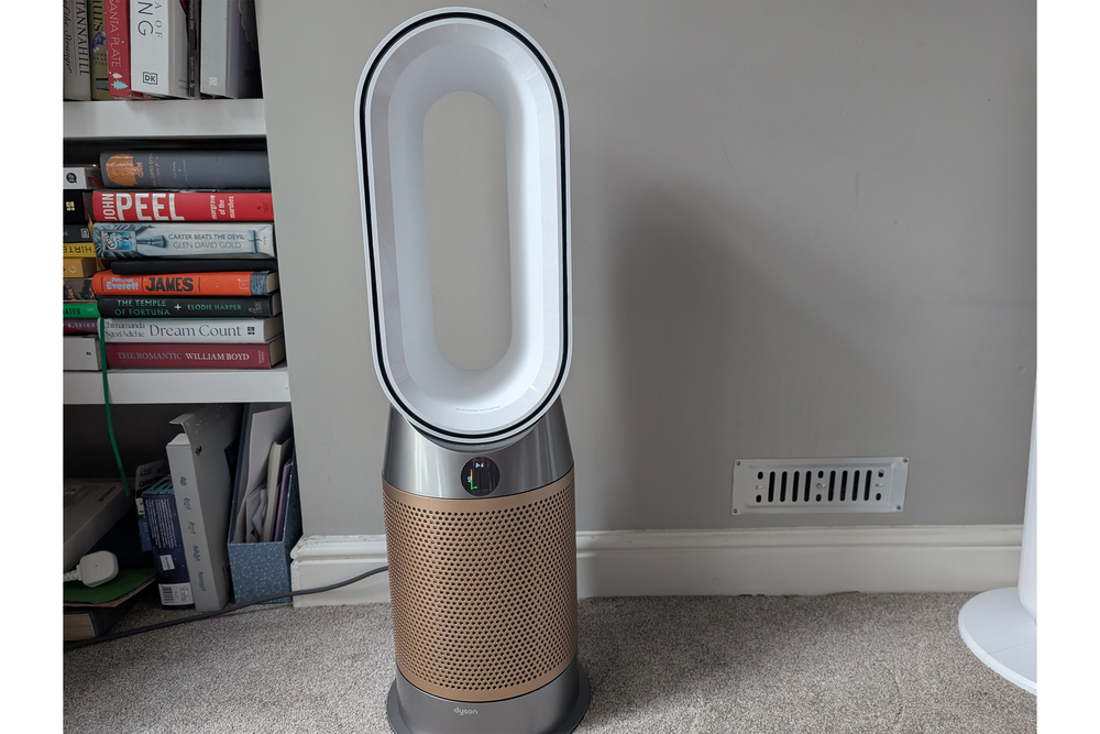 This is an excellent cooling, heating and air purifying fan (Joanne Lewsley/The Independent)