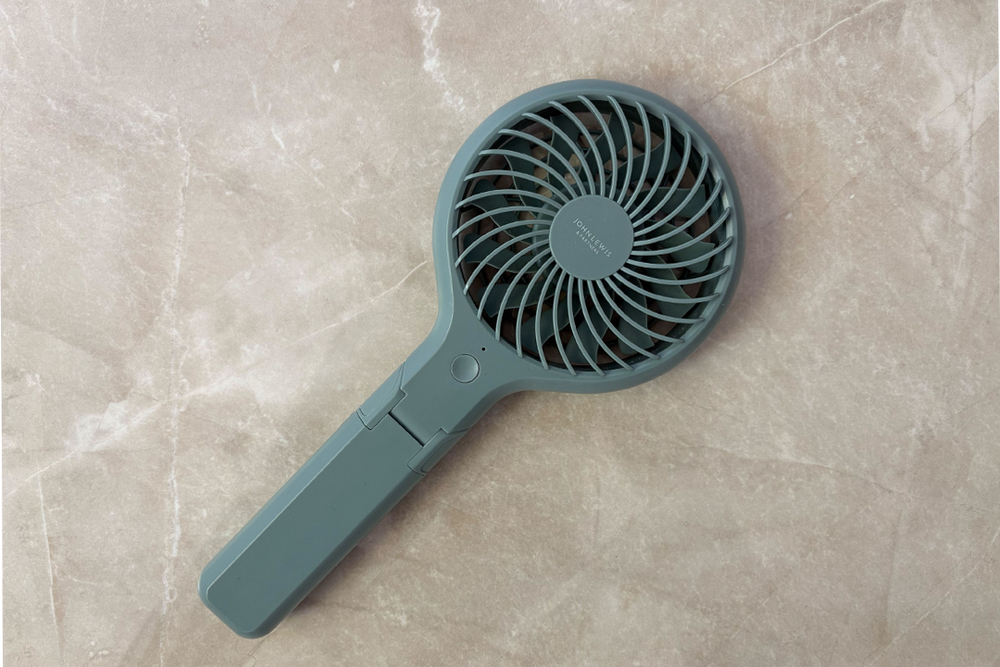 Image from: Beat the heat this spring with John Lewis’s handheld fan – and it’s just £12