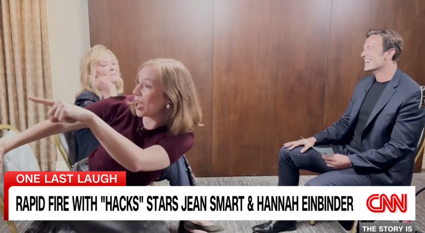 CNN's interview with the 'Hacks' stars descended into chaos after Jean Smart's surprising pick (CNN)