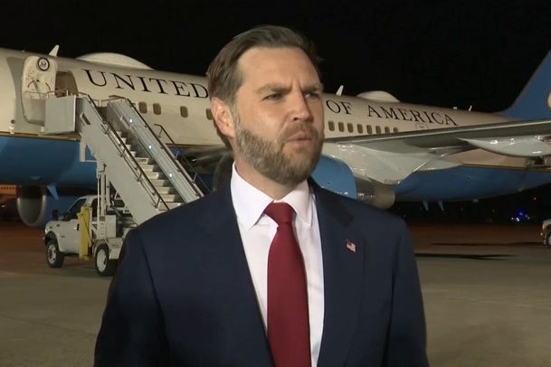 Vice President JD Vance compares Iran’s nuclear demands to the prospect of his wife skydiving (Reuters)
