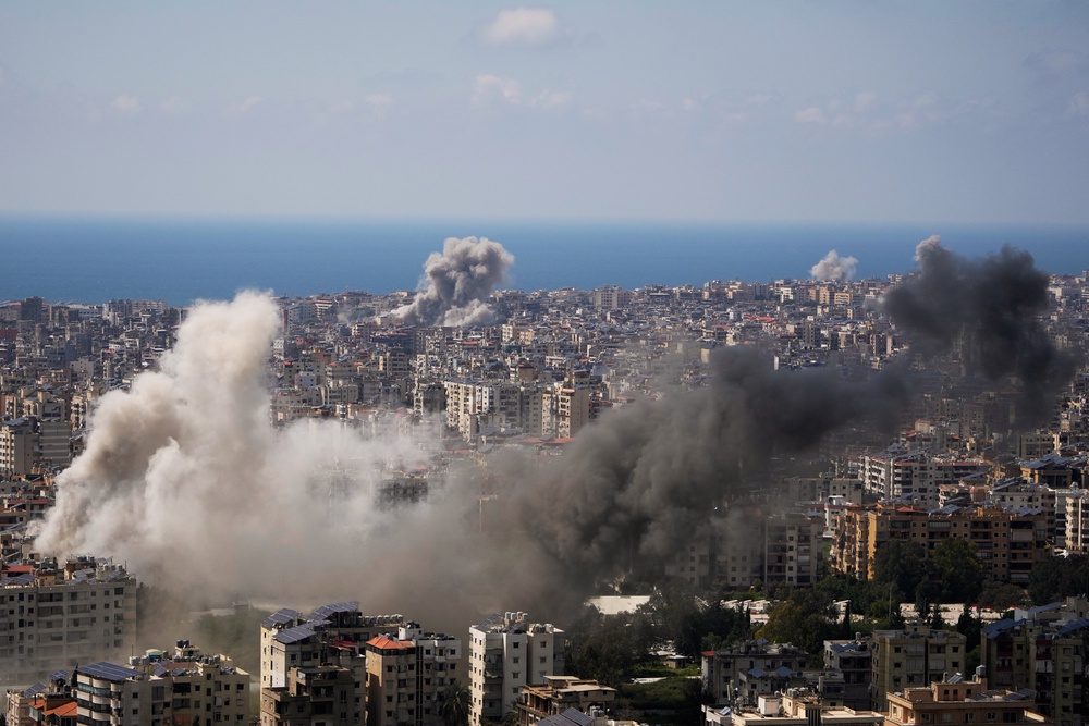 More than a million people in Lebanon have been displaced by Israeli strikes, and almost 2,200 killed (Hassan Ammar/AP Photo)